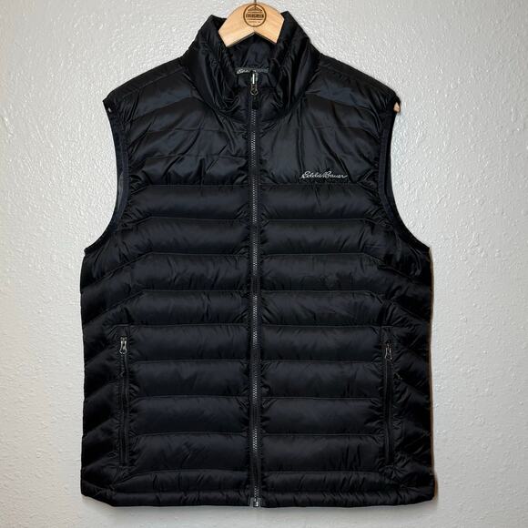 Eddie Bauer Men's Cirruslite 650 Fill Goose Down Puffer Vest Black Size Medium - Picture 3 of 12